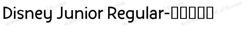 Disney Junior Regular字体转换